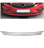 Opel Astra K Hactback Ön Tampon Alt Çıtası Krom Set 2015 Sonrası