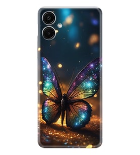 Samsung Galaxy A06 Kılıf Boutique Baskılı Resimli Rengarenk Kelebek Pcode -097