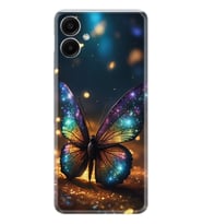 Samsung Galaxy A06 Kılıf Boutique Baskılı Resimli Rengarenk Kelebek Pcode -097