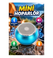 Bluetooth 5.0 Mini Taşınabilir Hoparlör 10W Stereo Ses, Dahili Mikrofon ve 400mAh Pil