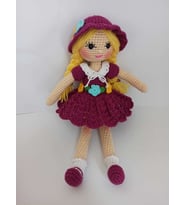 Petunya Bebek Amigurumi Organik Oyuncak