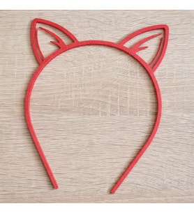 Kedi Kulaklı Taç 3D Baskı Sevimli Cosplay ve Parti Saç Bandı