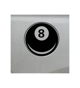 Magic Sekiz Top Tasarım Oto Sticker 2 Parça 15*15 Cm