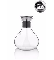 Metal Otomatik Kapaklı Borosilikat Cam Sürahi Karaf 2000ML -srh06 (Gümüş)