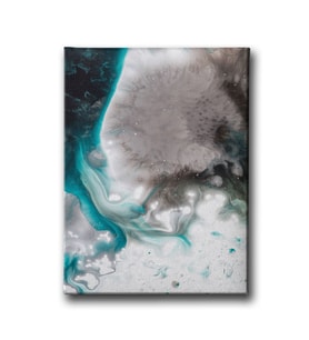 Yeşil Beyaz Canvas Tablo MİND154