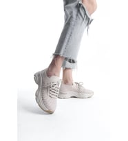 Kadın Rocco Ten Triko Taşlı Spor Ayakkabı & Sneaker