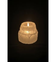 Doğal Beyaz Selenit Tealight Mumluk 44