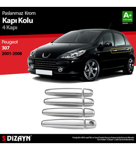 Peugeot 307 Krom Kapı Kolu 4 Kapı 2001-2008