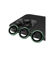 iPhone 14 Pro CL-07 Kamera Temperli Cam Lens Koruyucu (Koyu Yeşil)