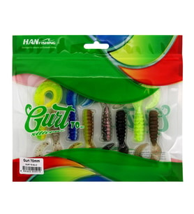 Hanfish Gurt 7cm LRF Silikon Yem Karışık Renk Paketi - Mix 3