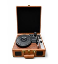 MZL-P01 Bluetooth Plak Çalar, 3 Hız (33/45/78 RPM), USB/SD/AUX/RCA/Kulaklık Destekli, Dahili Hoparlörlü Taşınabilir Retro Valiz Pikap