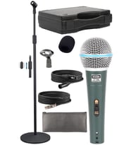 Lastvoice Lv-680STM Kablolu Dinamik Mikrofon Seti (Boy Stand Cüzdan Çift Kablo Sünger Tutacak)