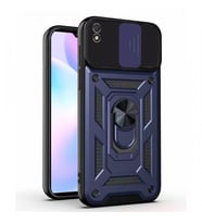 Kızaklı Tank Kılıf Xiaomi Redmi 9A Lacivert