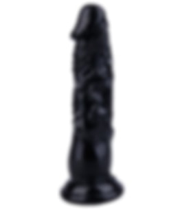 River World 20 cm Uzunluğunda Siyah Renk Dildo RVR2