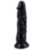 River World 20 cm Uzunluğunda Siyah Renk Dildo RVR2