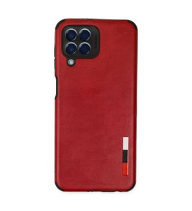 Samsung Galaxy M33 Kılıf Loop Deri Silikon - Kırmızı