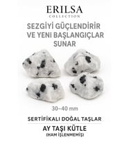 Sertifikalı Ham İşlenmemiş Ay Taşı Kütle – El Taşı  Duygusal Şifa ve Dişil Enerji Kaynağı (Çok Renkli)