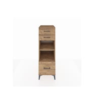Kronos Dolap 2 Raflı 3 Çekmeceli 44x59x134 Çam-Çam