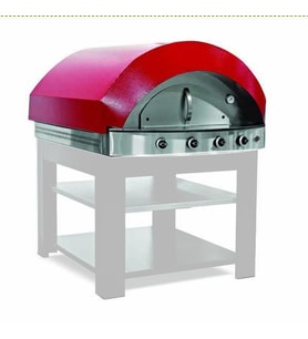 Empero PLF.PLS.D3-LPG-K Gazlı Pizza Ve Pide Fırını 80*80 Taşlı-lpg Kırmızı Renk