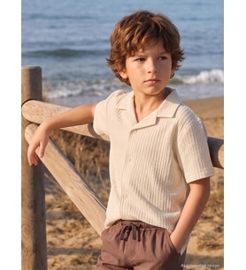 Civil Boys Basic Waffle 10-13 Yaş Gömlek - Yeşil