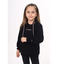 Toontoy Unisex Çocuk Nakışlı Sweatshirt (Acı Kahve)