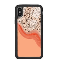 iPhone Xs Nude Benekli Tasarımlı Glossy Telefon Kılıfı