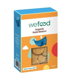 Wefood Organik Kids Sade Bisküvi 50 Gr
