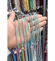 Kedigözü Taşı Mavi Küre Faset Kesim 4mm Dizi