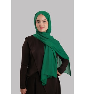 Zümrüt Düz Klasik Modal İtalyan Dikişli Şal Viskon Sade 202127_37
