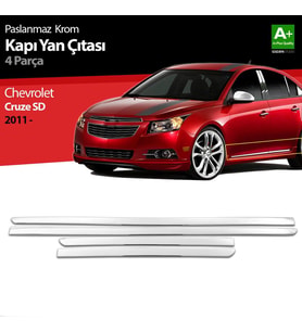 Chevrolet Cruze Uyumlu Sedan Krom Kapı Yan Çıtası 2011 Üzeri
