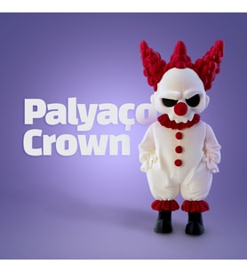 Kuru Kafa Palyaço Crown Özel Seri Beyaz  Özel Seri Koleksiyon Ürünü Oyuncak Figür