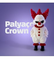 Kuru Kafa Palyaço Crown Özel Seri Beyaz  Özel Seri Koleksiyon Ürünü Oyuncak Figür