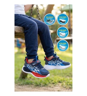 Marco Kids 26Y303 P Lacivert-Kırmızı Erkek Çocuk Spor Ayakkabı