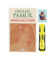 Kırmızı Saçlı Kadın 9789750835605 - Orhan Pamuk - Sarı Fosforlu Kalem - Not Defterli Seti (Renksiz)