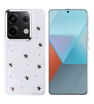 Xiaomi Redmi Note 13 Pro 4G Uyumlu Kılıf Airbag Tasarımlı Simli Şeffaf Zore Kutup Kapak