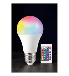 Mey İthalat® Renk Değiştirebilen RGB Işıklı Led Ampul A+Enerji 15 Watt Led Işık