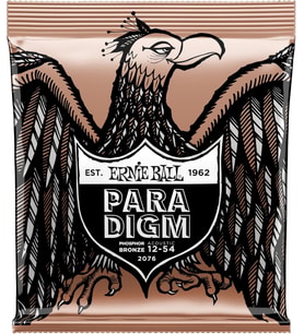 Ernie Ball Paradigma Orta Hafif Fosfor Bronz Akustik Gitar Telleri, Ölçü 12-54