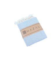 HAZAL Waffle Desenli Peştemal %100 Pamuk (Gri)