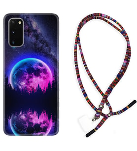 Samsung A02S A03S A10 A12 A13 A21S A22 Kılıf Boyun Asklı Rasta Silikon Star Planet 1652