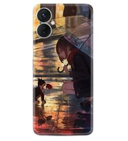 Tecno Spark 9T Kılıf Silikon Desen Özel Seri Kız ve Kedi 1762
