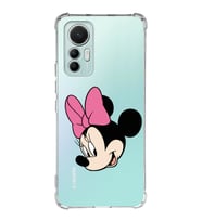 Xiaomi Mi 12 Lite Uyumlu Köşe Korumalı Antişok Kapak Minnie Mouse Tasarımlı Şeffaf Silikon Kılıf
