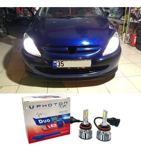 Peugeot 307 Led Xenon Uzun Far Ampulü H7 Duo Yeni Seri Beyaz 2005+