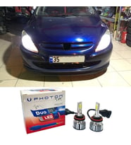 Peugeot 307 Led Xenon Uzun Far Ampulü H7 Duo Yeni Seri Beyaz 2005+