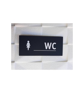 Simple Serisi Bayan Wc Yönlendirme Kapı Isimliği