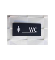 Simple Serisi Bayan Wc Yönlendirme Kapı Isimliği