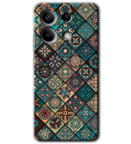 Redmi Note 13 Kılıf HD Desen Baskılı Kılıf - Mandala Desen