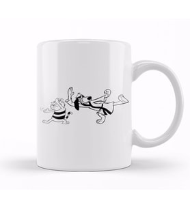 Kung Fu Fighting Phooey And Spot Hong Kong Phooey Kupa Bardak Porselen