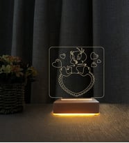 Twetty 3d Led Masa Lambası Kişiye Özel İsimli Doğum Günü Hediyesi Lamba