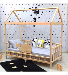 Markaawm Balina Montessori Yatak 90x190 Çocuk ve Bebek Karyola  90X200 (Karışık)