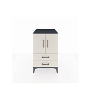 Kronos Komodin 2 Raflı 2 Çekmeceli 2 Kapaklı 60x59x96 Antrasit-Aytaşı